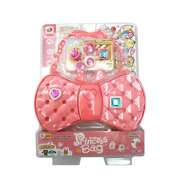 BAG WITH JEWELLERY IN BLISTER - PINK