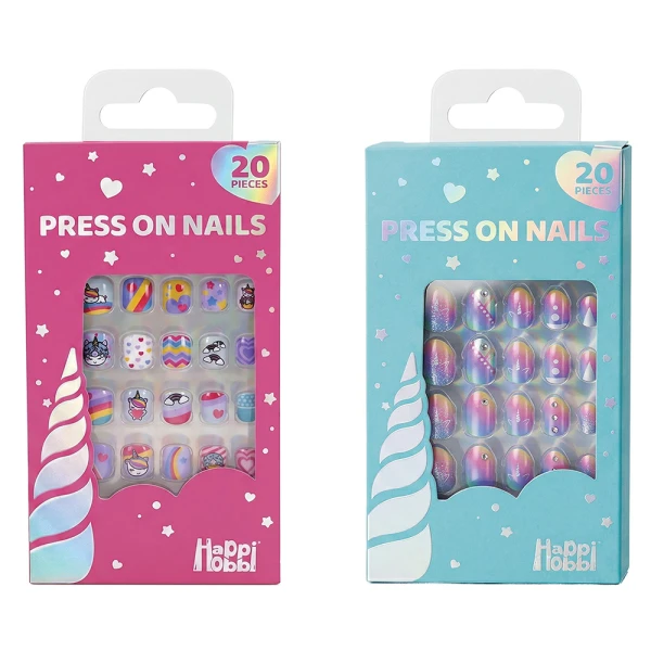 HAPPIHOBBI STICKY NAILS SPARKLE LOVE - 2 DESIGNS