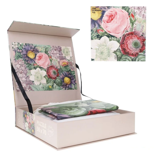 KIUB PUZZLE 1000 pcs AND CASE - FLEURS