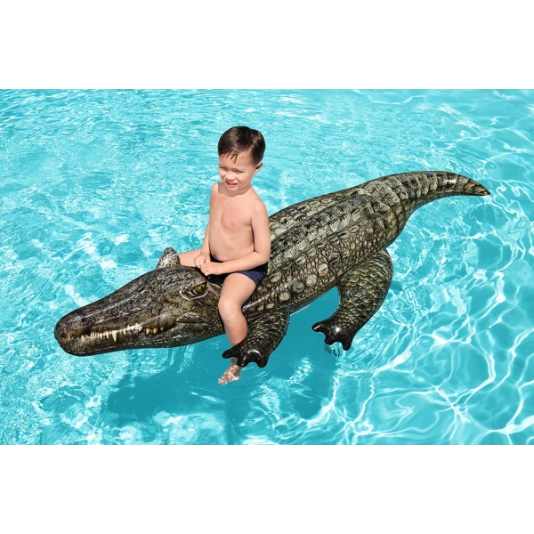 BESTWAY ΦΟΥΣΚΩΤΟ RIDE-ON 193X94 εκ. REPTILE ΡΕΑΛΙΣΤΙΚΟΣ ΚΡΟΚΟΔΕΙΛΟΣ