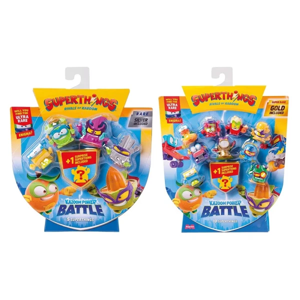 SUPERTHINGS KAZOOM POWER BATTLE BLISTER 9+1 FIGURES - 2 DESIGNS
