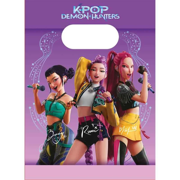 PAPER GIFT BAG K-POP DEMON HUNTERS 4 pcs