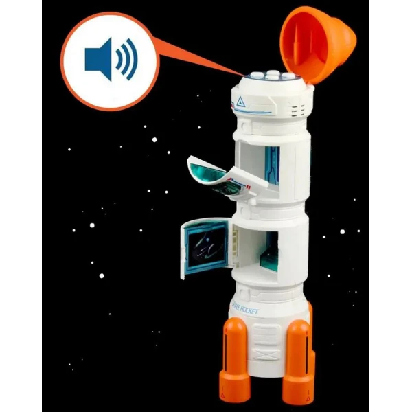LARGE SPACE ROCKET WITH SOUNDS & LIGHT