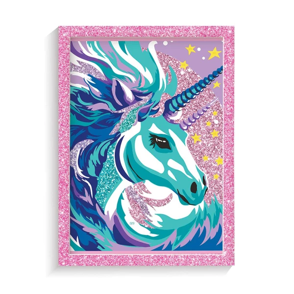 HAPPIHOBBI PAINT & FRAME PAINT BY NUMBERS FAIRYTALE UNICORN