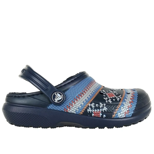 CROCS CLASSIC PRINTED LINED CLOG K NAVY