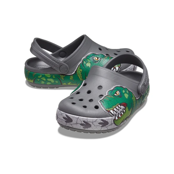 CROCS FL DINO BAND LIGHTS CG K SLATE GREY