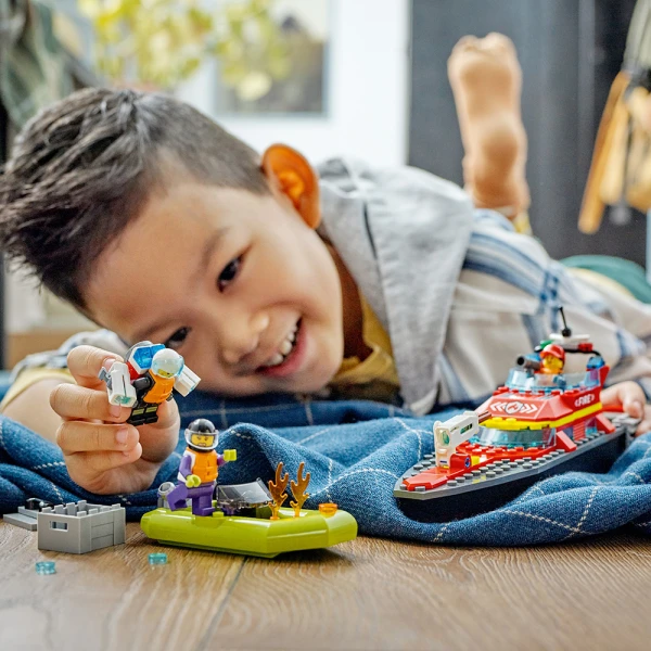 LEGO® CITY ΔΙΑΣΩΣΤΙΚΟ ΠΥΡΟΣΒΕΣΤΙΚΟ ΣΚΑΦΟΣ