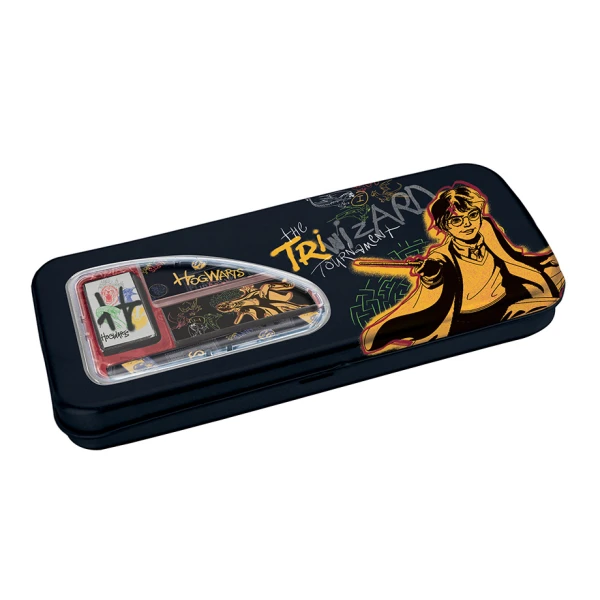 METAL FILLED PENCIL CASE BLACK HARRY POTTER
