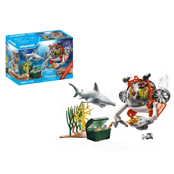 PLAYMOBIL ΥΠΟΒΡΥΧΙΟ ΚΥΝΗΓΙ ΘΗΣΑΥΡΟΥ 