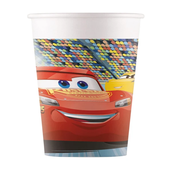PAPER CUPS DISNEY CARS 3 FSC 200ml 8 pcs