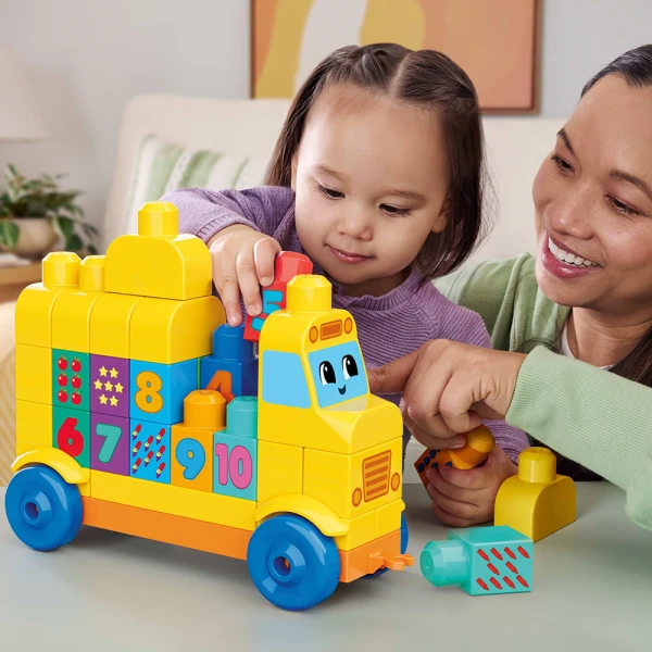 MEGA BLOKS BUILT & COUNT BUS 45pcs