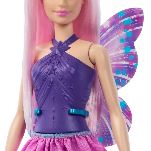 BARBIE ΚΟΥΚΛΑ ΝΕΡΑΪΔΑ ΜΠΑΛΑΡΙΝΑ ΜΩΒ ΦΤΕΡΑ