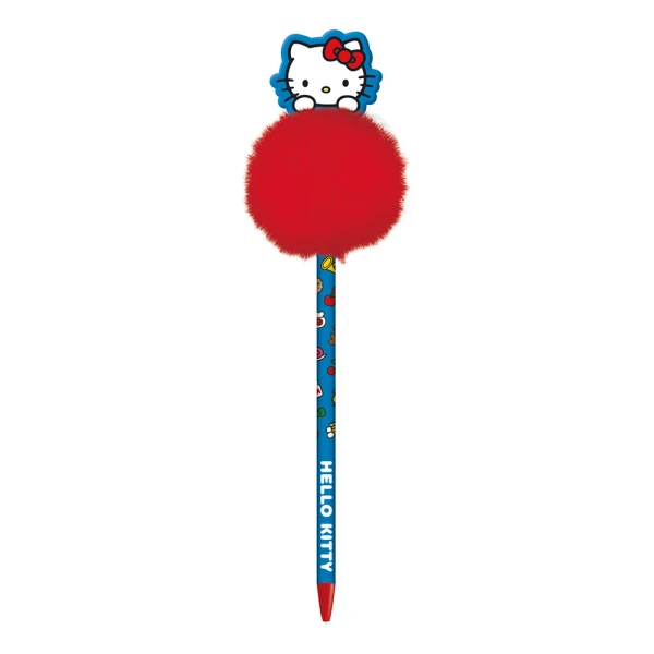 ΣΤΥΛΟ ΜΕ POM POM HELLO KITTY PLAYFULLY PEEKING - 2 ΣΧΕΔΙΑ