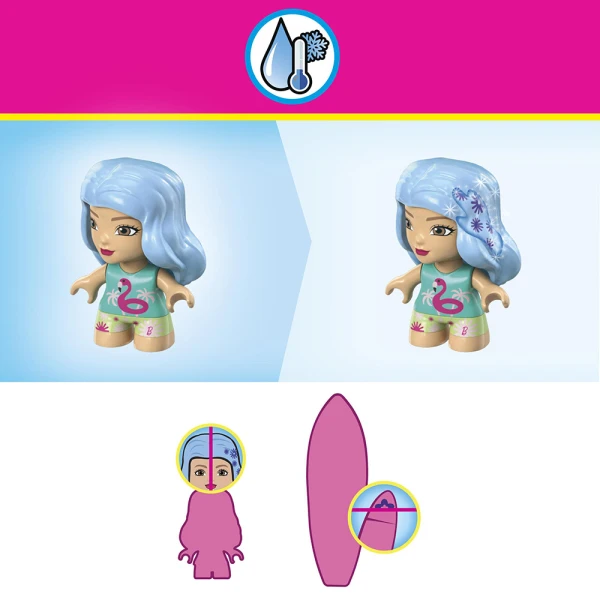 MEGA BARBIE COLOR REVEAL ΦΙΓΟΥΡΑ ΜΕ ΑΞΕΣΟΥΑΡ 17 τεμ. - SURF \'N SWIM