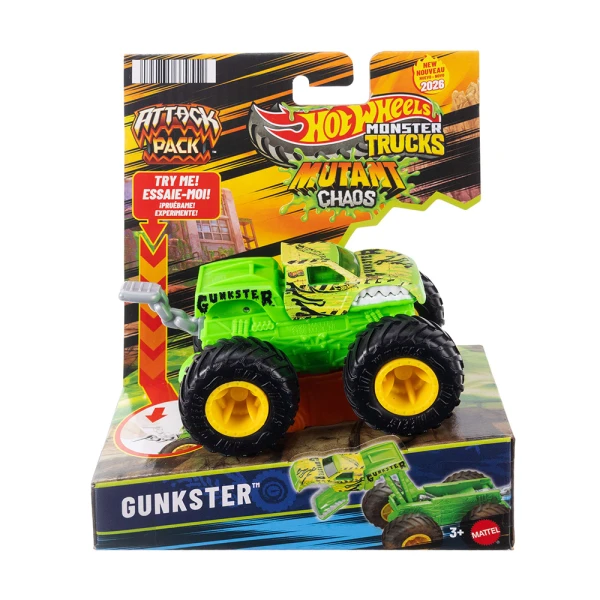 HOT WHEELS MONSTER TRUCKS ΟΧΗΜΑ ATTACK PACK - GUNKSTER