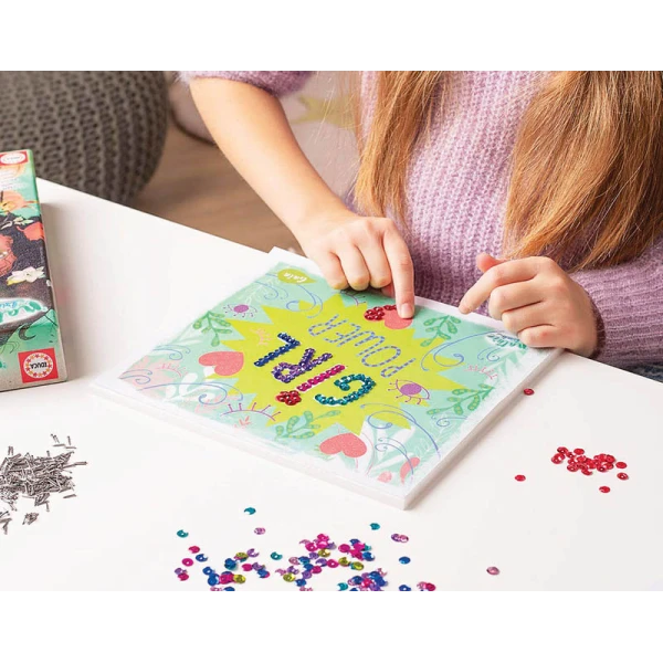 EDUCA NATURE FRIENDS SEQUIN ART