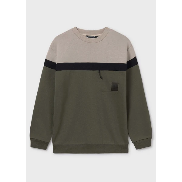 MAYORAL SWEATSHIRT BLOCKING OLIVE 