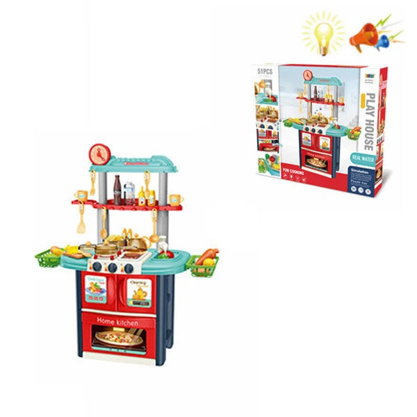 KITCHEN WITH 51 pcs SOUNDS AND LIGHTS - BLUE
