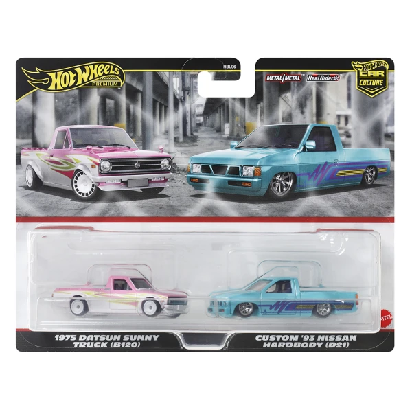 HOT WHEELS ΣΥΛΛΕΚΤΙΚΑ ΑΥΤΟΚΙΝΗΤΑΚΙΑ ΣΕΤ ΤΩΝ 2 - 1975 DATSUN SUNNY TRUCK (B120) & CUSTOM \'93 NISSAN HARDBOY (D21)