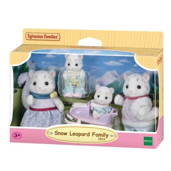 THE SYLVANIAN FAMILIES SNOW LEOPARD FAMILY PLAYSET