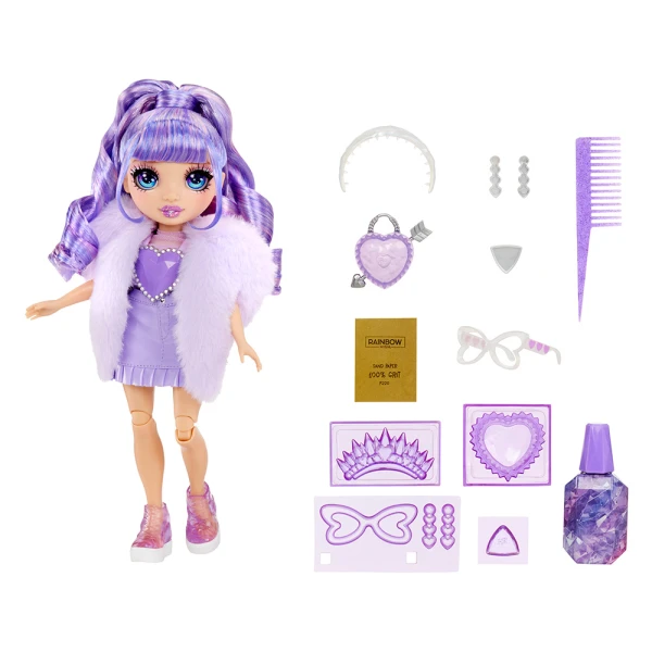 RAINBOW HIGH CREATIVE CRYSTALS FASHION DOLL - VIOLET