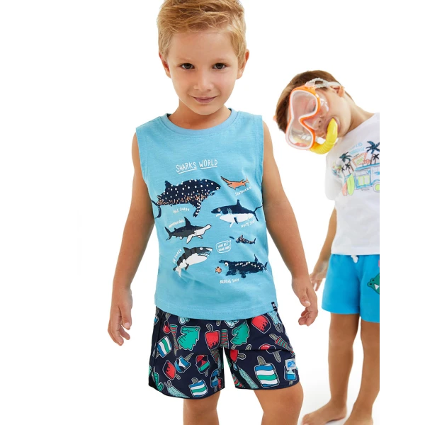 ENERGIERS BEBE BOY BLOUSE TURQUOISE