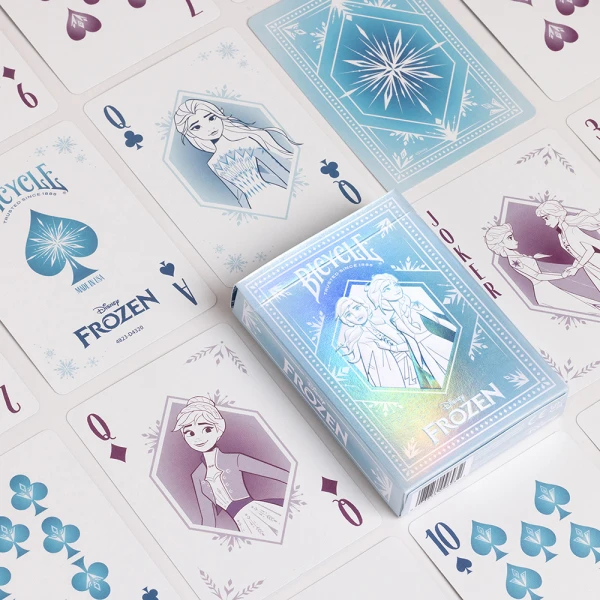 BICYCLE PLAYING CARDS DISNEY FROZEN BLUE AND PURPLE