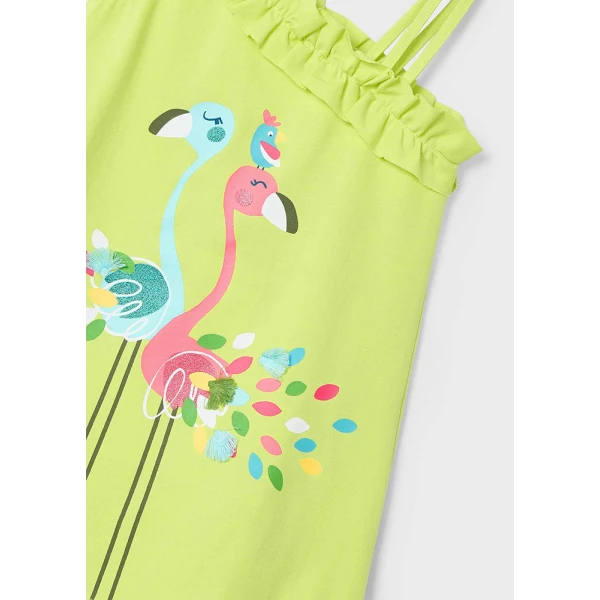MAYORAL DRESS ASYMMETRICAL CITRUS