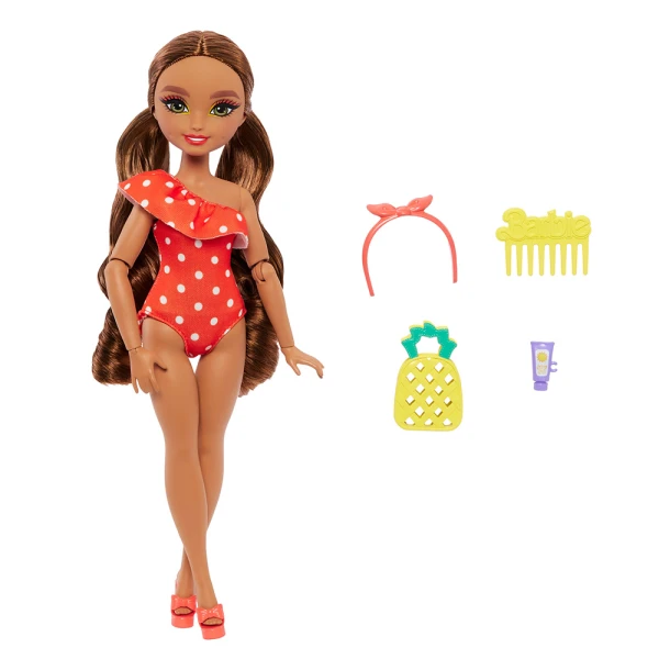 BARBIE DREAM BESTIES IMPULSE DOLL WITH POLKA DOTS RED SWIMSUIT