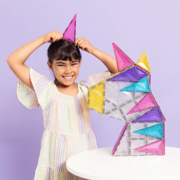 CONNETIX MAGNETIC TILES GLITTER UNICORN PACK 56 pcs
