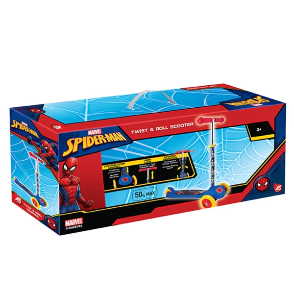 AS TWIST N ROLL SCOOTER MARVEL SPIDERMAN FOR AGES 3+