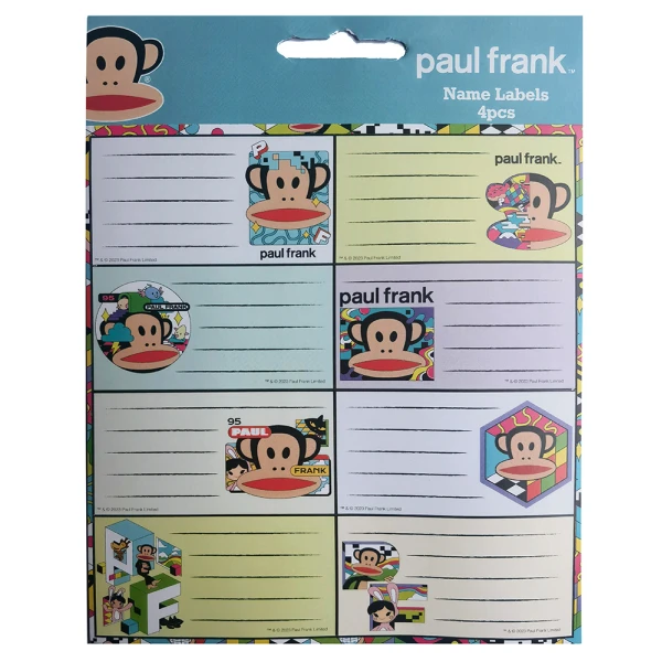 BACK ME UP LABEL 4 pcs PAUL FRANK