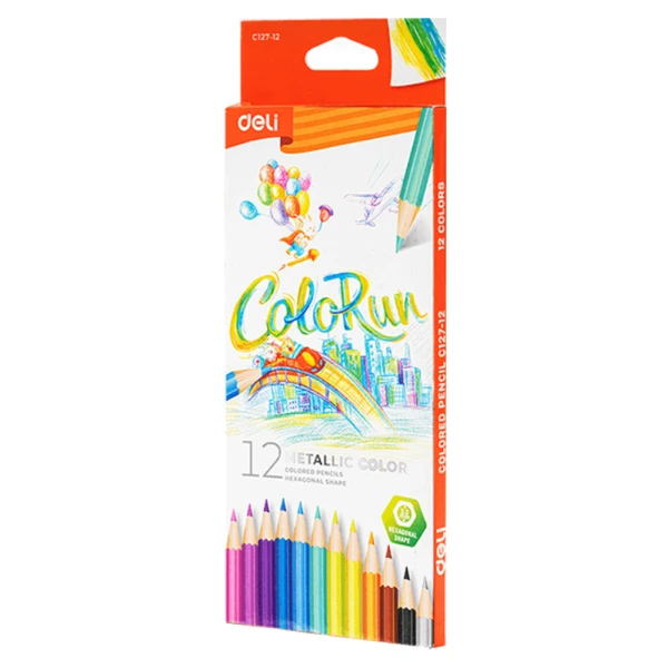 DELI ΞΥΛΟΜΠΟΓΙΕΣ 12 ΜΕΤΑΛΛΙΚΑ ΧΡΩΜΑΤΑ COLORUN