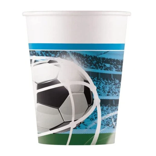 PAPER CUPS FSC 200ml 8 pcs SOCCER FANS