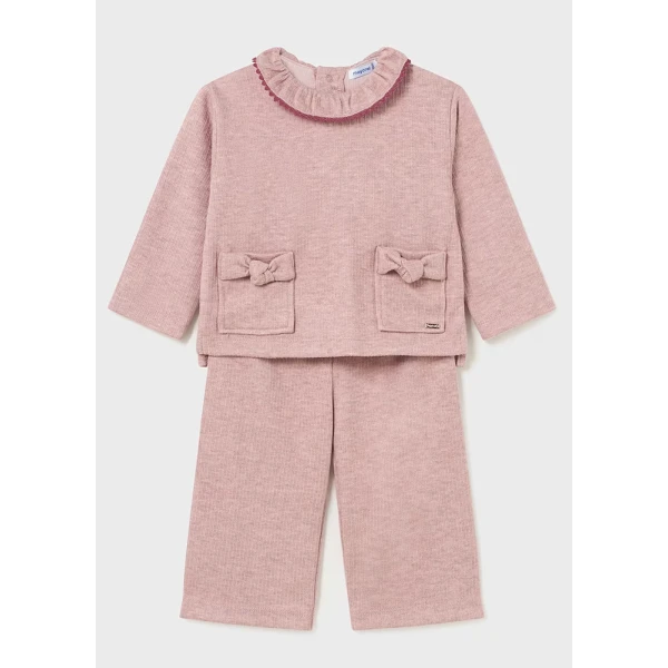 MAYORAL SET TROUSERS LONG PINK DARK