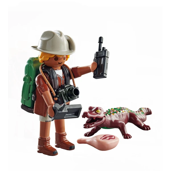 PLAYMOBIL SPECIAL PLUS RESEARCHER WITH ALLIGATOR