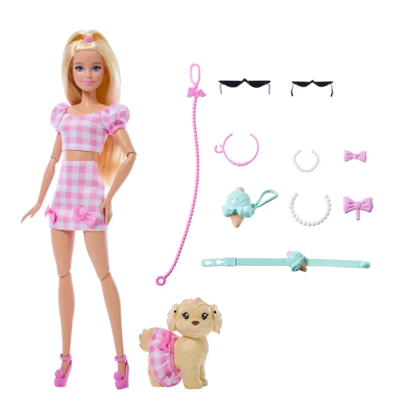 BARBIE TWINNING LOOKS ΚΟΥΚΛΑ BARBIE ΚΑΙ ΣΚΥΛΑΚΙ ΑΣΟΡΤΙ ΕΜΦΑΝΙΣΗ