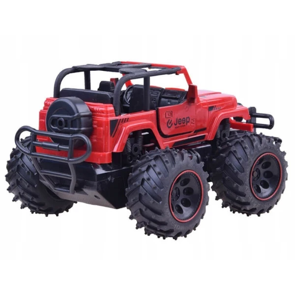REMOTE CONTROL 1:16 JEEP OPENING DOORS 27MHz - RED