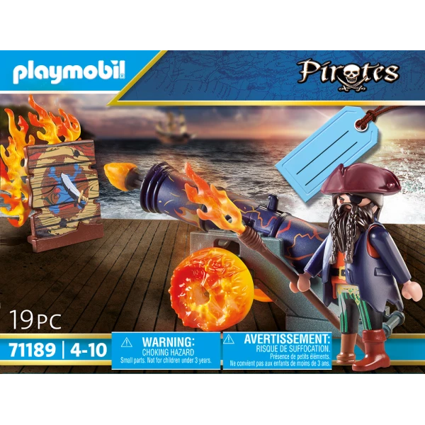 PLAYMOBIL PIRATES GIFT SET PIRATE WITH CANNON