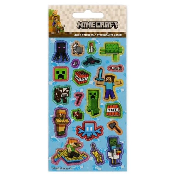 ΑΥΤΟΚΟΛΛΗΤΑ LASER MINECRAFT