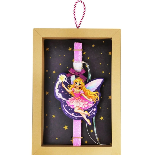 SYNCHRONIA HANDMADE CANDLE 30 cm FAIRY - PRINCESS