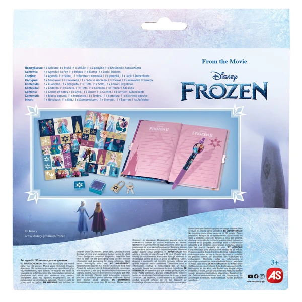 AS AGENDA SET DISNEY FROZEN IN 2 DESIGNS FOR AGES 3+