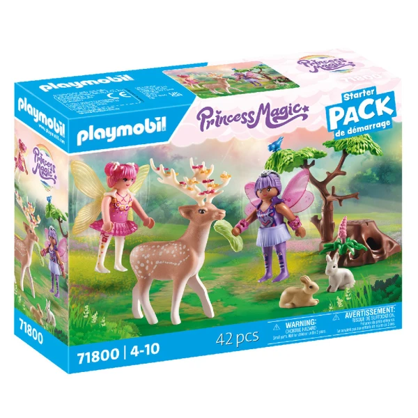 PLAYMOBIL PRINCESS MAGIC STARTER PACK FAIRIES WITH FOREST ANIMALS