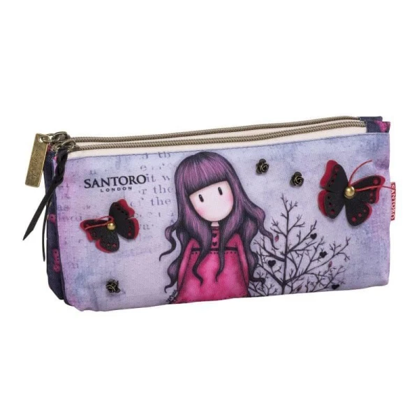 DOUBLE PENCIL CASE GORJUSS LOVE GROWS