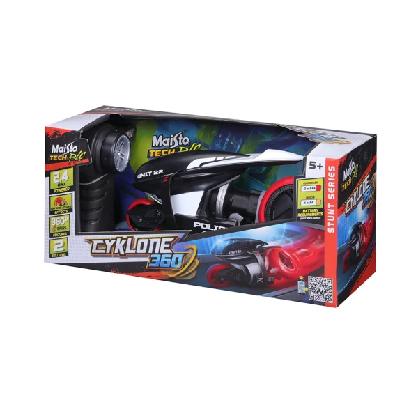 MAISTO TECH NEW VERSION R/C MOTORCYCLE CYCLONE 360 2.4GHz 