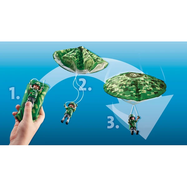 PLAYMOBIL CITY ACTION POLICE PARACHUTE SEARCH
