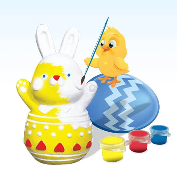 EASTER PAINTING BUNNY WITH COLORS
