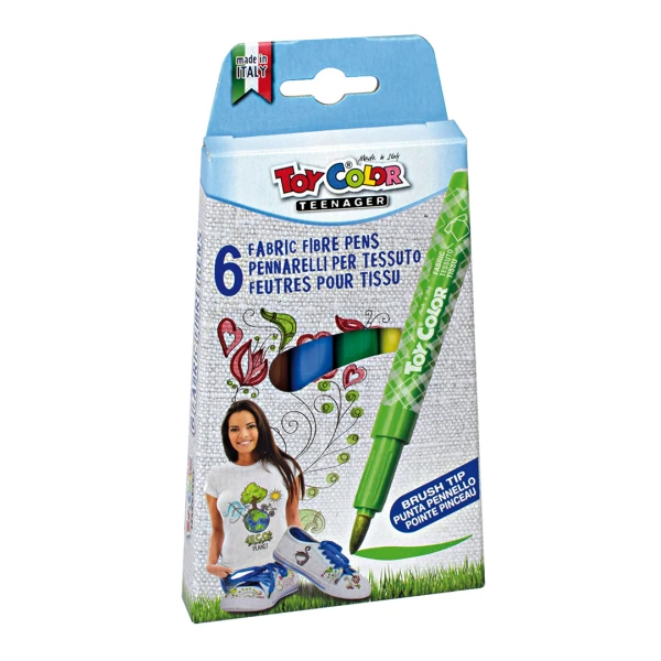 TOY COLOR ΜΑΡΚΑΔΟΡΟΙ 6 ΓΙΑ ΥΦΑΣΜΑ ΣΕ ΧΑΡΤΙΝΟ ΚΟΥΤΙ