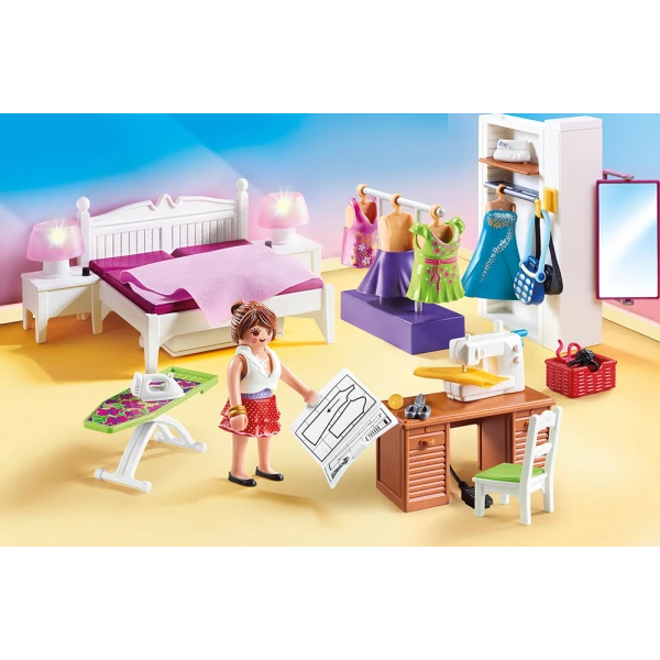 PLAYMOBIL ΚΟΥΚΛΟΣΠΙΤΟ - ΥΠΝΟΔΩΜΑΤΙΟ ΜΕ ΑΤΕΛΙΕ ΡΑΠΤΙΚΗΣ