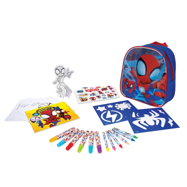 DRAWING SET IN BACKPACK MARVEL SPIDEY AND HIS AMAZING FRIENDS FOR AGES 3+